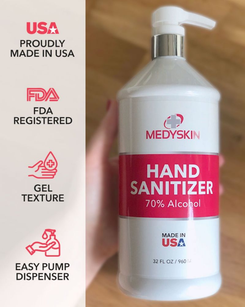 2 Bottles - Hand Sanitizer Gel 32oz