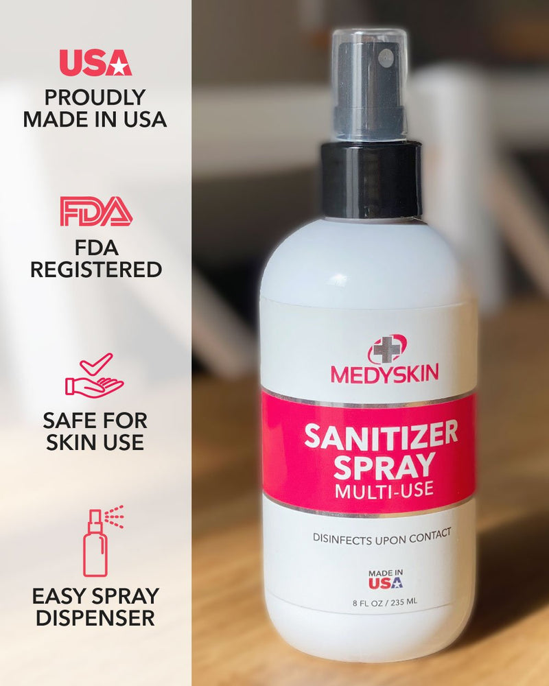 20 Bottles - Multi-Use Sanitizer Spray 8oz